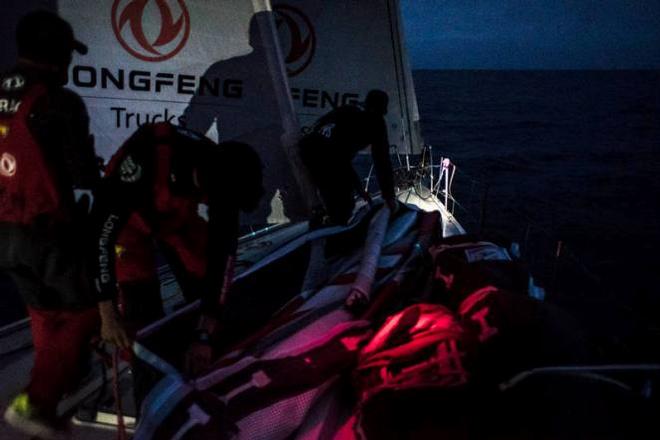 Onboard Dongfeng Race Team - We are going to have 36 difficult hours with very light wind. I would be surprised if it goes as well as on the routing - Leg 7 to Lisbon - Volvo Ocean Race © Yann Riou / Dongfeng Race Team